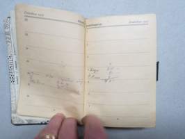 Työväen taskukirja 1927 -kalenteri, muistikirja, artikkeleita, mainoksia