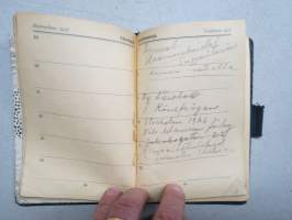 Työväen taskukirja 1927 -kalenteri, muistikirja, artikkeleita, mainoksia