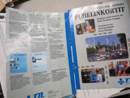 Puhelinkortteja noin 140 kpl erä + muuta aiheeseen littyvää painettua materiaalia