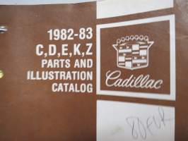 Cadillac 1982-1983 C, D, E, K, Z Parts and Illustration Catalog