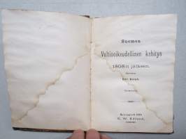 Suomen Valtio-oikeudellinen kehitys 1808:n jälkeen - leimattu Harborin &quot;Sovinto&quot; raittiuseuran Lainakirjasto, Ashtabula Harbor´issa ollut suomalaisten rtaittiusseura