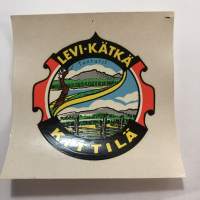 Levi - Kätkätunturit - Kittilä Leirintä Camping -siirtokuva / vesisiirtokuva / dekaali -1960-luvun matkamuisto