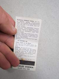 Krakus vodka Alko nr 035 -mainostikkuvihko / tikkuaski