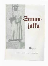 Sananjalka : Suomen kielen seuran vuosikirja. 16KirjaSuomen kielen seura 1974.