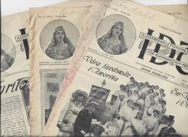 Idun 1912 nr 31,32 ja 33  Illustrerad tidning för kvinnan och hemmet