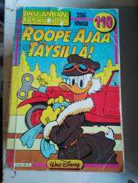 Aku Ankan taskukirja 110 , roope ajaa täysillä v. 1989