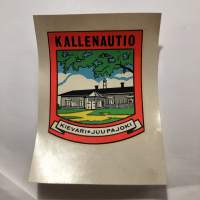 Kallenautio - Kievari - Juupajoki -siirtokuva / vesisiirtokuva / dekaali -1960-luvun matkamuisto