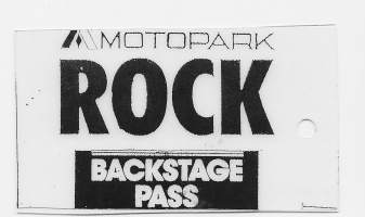 Back Stage passi ROCK Motopark