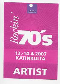 Artist Rockin 70´s Vuokatti Katinkulta 2007