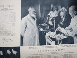 Советский Союз, декабрь 1953 - &quot;Neuvostoliitto, joulukuu 1953&quot; -propagandalehti, venäjänkielinen, suomenkieliset kuvaselostukset erillisliitteenä