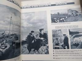 Советский Союз, декабрь 1953 - &quot;Neuvostoliitto, joulukuu 1953&quot; -propagandalehti, venäjänkielinen, suomenkieliset kuvaselostukset erillisliitteenä