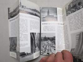 Stockholm - Stockholmsutställningen 1930 av konstindustri, konshandverk och hemslöjd -travel brochure and map matkailuesite / kartta