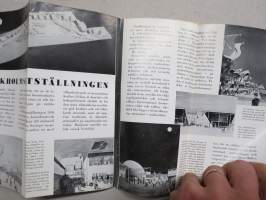 Stockholm - Stockholmsutställningen 1930 av konstindustri, konshandverk och hemslöjd -travel brochure and map matkailuesite / kartta