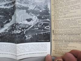 Stockholm - Stockholmsutställningen 1930 av konstindustri, konshandverk och hemslöjd -travel brochure and map matkailuesite / kartta