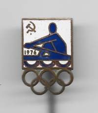 Olympia soutu 1976 (sirppi ja vasara)- neulamerkki  rintamerkki
