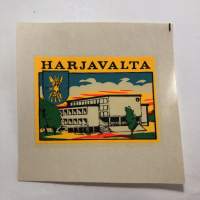 Harjavalta -siirtokuva / vesisiirtokuva / dekaali -1960-luvun matkamuisto