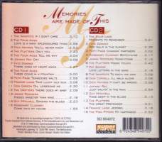 CD Memories Are Made of This. 2 CD. 1998. The Platters, Fats Domino, Pat Boone,Frankie Laine, The Four Aces etc. Katso kappaleet alta.