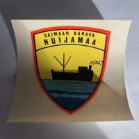 Saimaan kanava Nuijamaa -siirtokuva / vesisiirtokuva / dekaali -1960-luvun matkamuisto