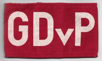 Itä-Saksa  NVA /DDR Armband GDvP  -   hihamerkki käyttämätön