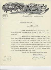 Heikkilä &amp; Kestilä Oy Tampere 1924 -  firmalomake