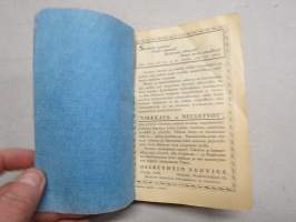 Kotilieden kalenteri 1929 (Kotiliesi), runsaasti artikkeleita eri aiheista