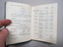 Suomen Höyrylaiva Osakeyhtiö - Finska Ångfartygs Aktiebolaget  SHO - FÅA kalenteri 1957, runsassisältöinen kirja, mm. laivaluettelo &quot;fleet list&quot;