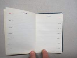 Suomen Höyrylaiva Osakeyhtiö - Finska Ångfartygs Aktiebolaget  SHO - FÅA kalenteri 1957, runsassisältöinen kirja, mm. laivaluettelo &quot;fleet list&quot;