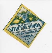 Sitruuna Soodaa - juomaetiketti