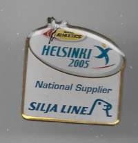 Helsinki 2005 National supplier (vanha ) Silja Line- pinssi rintamerkki  käyttämätön alkuperäisessä pakkauksessa