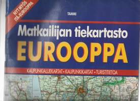 Matkailijan tiekartasto : EurooppaCollins road atlas EuropeAtlasTammi 1992.  foliokoko