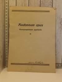 Kudonnan opas kansanopistojen oppilaille