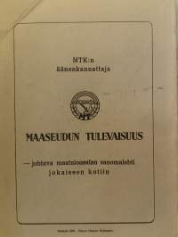 Maataloustuottajain keskusliiton vuosikertomus 1956