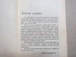 Skoda Octavia, Octavia Super, Felicia, Touring Sport -käyttöohjekirja