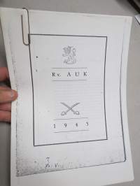 RV (Ratsuväki) AUK 1943 kurssijulkaisu (Kopio)