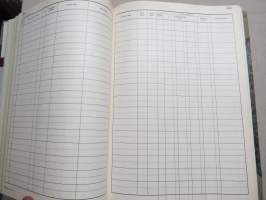 Potilaspäiväkirja (virallinen, Lääkintöhallituksen hyväksymä), painettu 1971, täysin käyttämätön, nimirekisteri / potilastiedot
