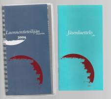 Luonnontieteilijän kalenteri ja jäsenluettelo Luonnontieteiden Akateemisten liitto 2004  - kalenteri
