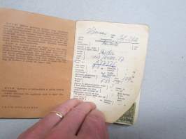 Skoda 440 / 2400, vm. 1957, IL-252, 1. omistaja muurari Kauko Valtonen, Jäminkipohja - Ruovesi -rekisteriote / registerutdrag