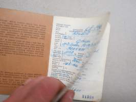 Citroën 4D Sedan ID-19/3125, vm. 1959, CE-146, 1. omistaja Autoliike Teho Helsinki - haltija rouva Lea Anneli Nyström Helsinki -rekisteriote / registerutdrag