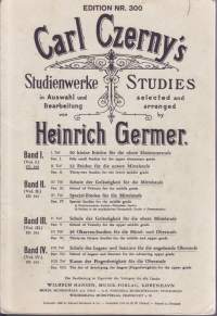 Carl Cerny - 50 pientä etydiä, Vol. 1. (Ylempi alkeisryhmä).  Nuottivihko.
