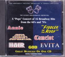 CD A Pops Concert of 16 Broadway Hits from the 60&#039;s and 70&#039;s , 1997. Katso kappaleet alta.