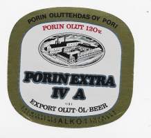 Pori Extra IV A -  olutetiketti