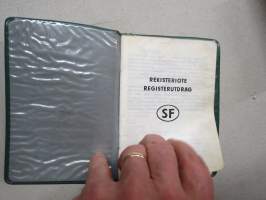 Volkswagen Kombiwagen 2-27/2400, vm. 1955, HY-266, omistaja liikkeenharjoittaja Veijo Mattila, Ruovesi -rekisteriote / registerutdrag