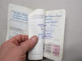 Volkswagen Kastenwagen 2-21/2400, vm. 1958, IS-877, omistaja Pentti Koskela, Tampere -rekisteriote / registerutdrag