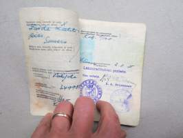 Citroën Berline 2CV/2400, vm. 1955, HO-135, omistaja kauppias Zaida Lahti, Somero -rekisteriote / registerutdrag