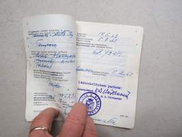Citroën 4D Sedan ID-19/3125, vm. 1960, HKJ-4, omistaja Tammer-Auto Oy - haltija maanviljelijä Aarno Niemelä, Poikelus - Kuru -rekisteriote / registerutdrag