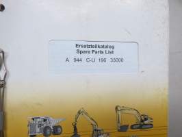 Liebherr A 944 C-LI 196 33000 Litronic Ersatzteilkatalog / Sparte Parts List -hydraulinen kaivinkone, varaosaluettelo