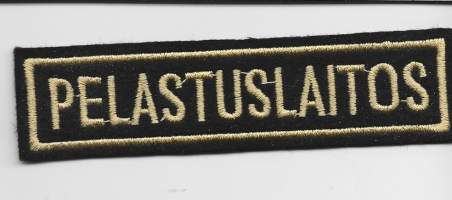 Pelastuslaitos - hihamerkki kangasmerkki