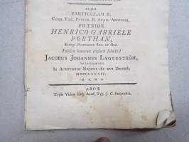 M. Pauli Juusten - Chronicon Episcoporum Finlandensium... Henrico Gabriele Porthan... Jacobus Johannes Lagerström -väitöskirja 1784