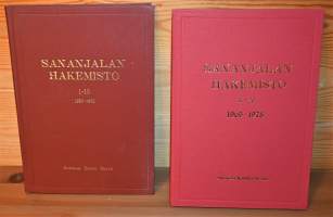 Sananjalka Suomen kielen seuran vuosikirja 1-40 Puuttuu numerot 2 ja 30