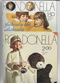 Rondonella 1970  nr 3 ja 1972 nr 1  -käsityölehti  2 kpl